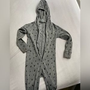 Odlo Gray Patterned Base-layer - 1-piece - 4T